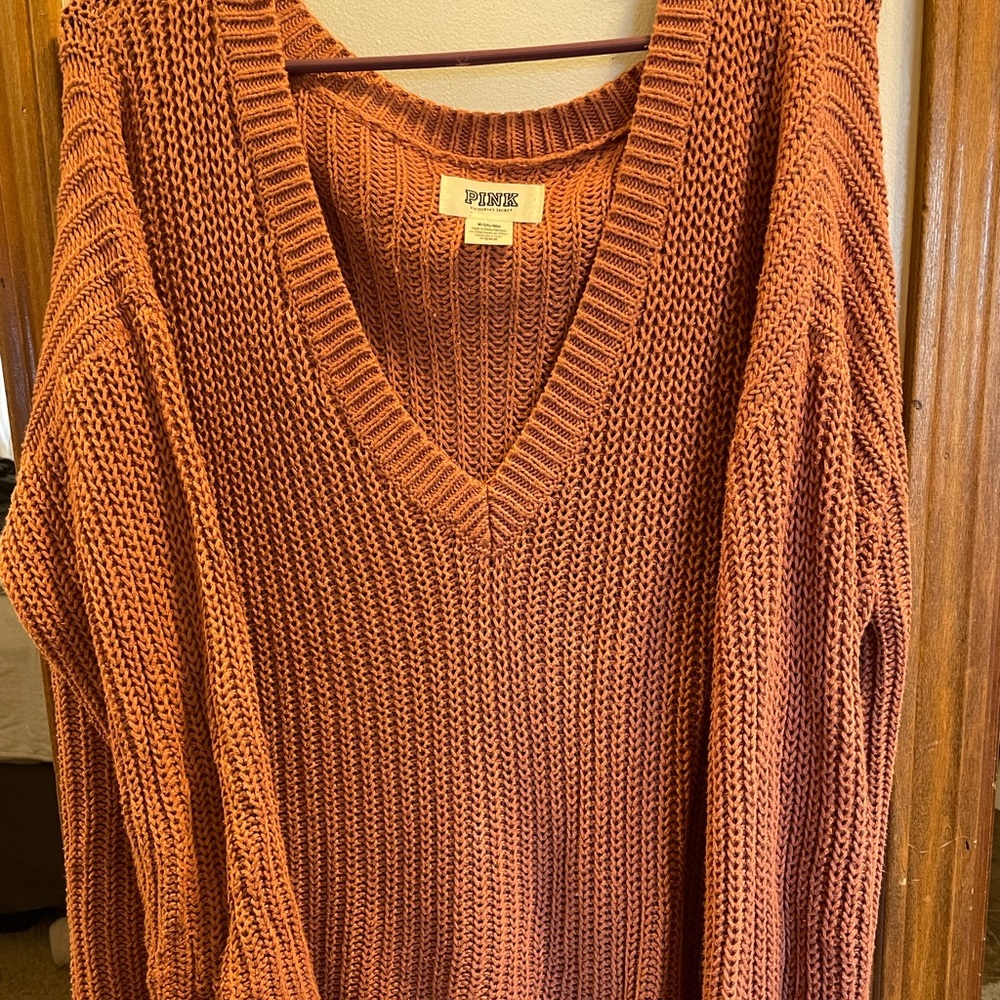 PINK cable knit sweater